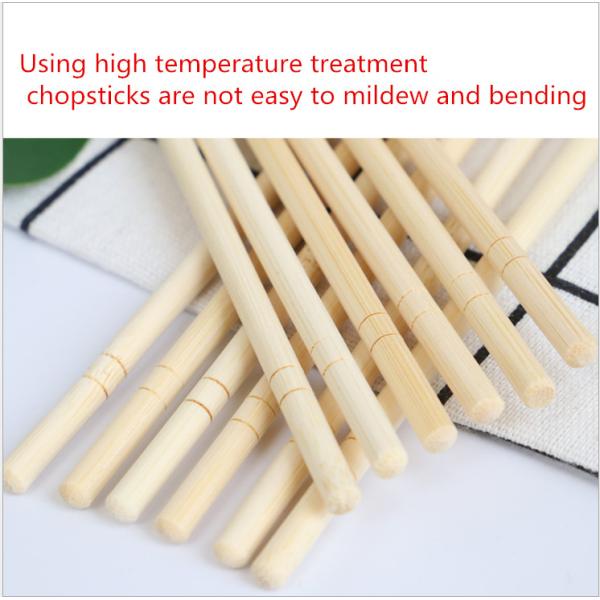 OPP Pack Round Head Bamboo Chopsticks 20cm/23cm