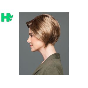 Layer Glueless Heat Friendly Wigs Black Mixed Blonde Machine Made