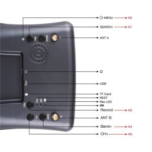 008D 4.3Inch FPV Accessories Digital DVR Diversity Goggles Dual Antenna 2000mAh