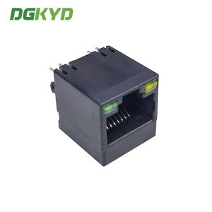 KRJ-5224GYWKNL 180 Degree In-Line Network Port Socket Empty Package RJ45