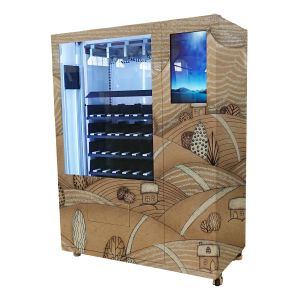 Snack Food Vending Kiosk With Coin Bill Credit Card Payment And Remote Platform