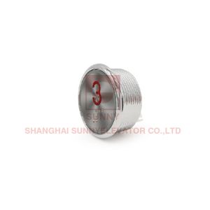 Elevator Braille Push Button Transparent Plastic Characters With Braille