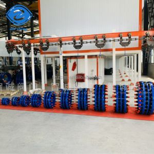 carbon steel dismantling joint assembly in piping Blue Epoxy Coated Butterfly