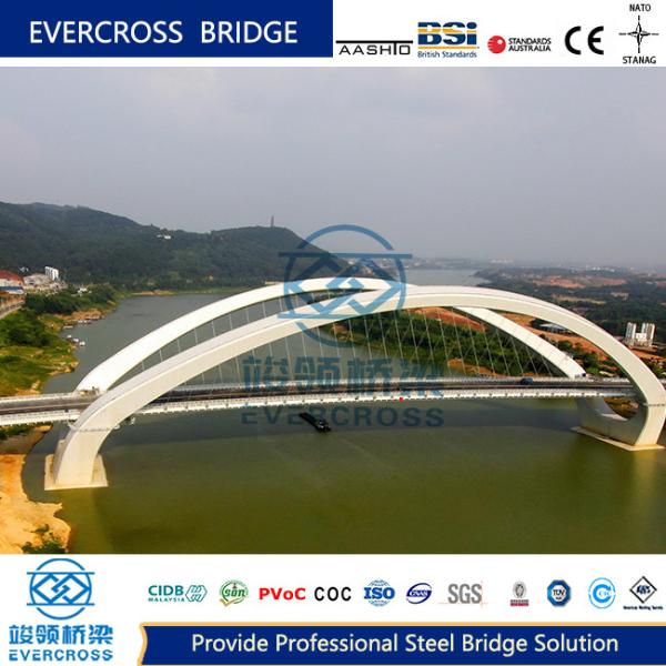 Quality Simple Structure Prefabricated  Arched Pedestrian Bridge Upper Bearing Type wholesale