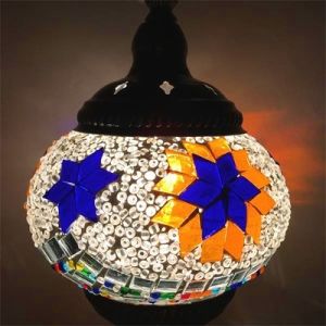 Mediterranean style Art Deco handmade Turkish Mosaic Pendant Lamp(WH-DC-18)
