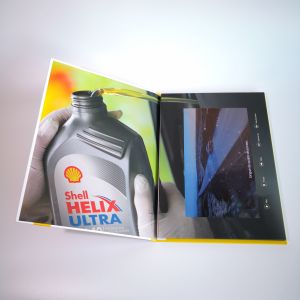 A5 Portrait Folder Lcd Video Greeting Card , Audio Video Business Cards IPS