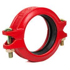 Cheap Fire Duct Piping Systems Grooved Clamp Coupling 165mm With Casting Technics for sale