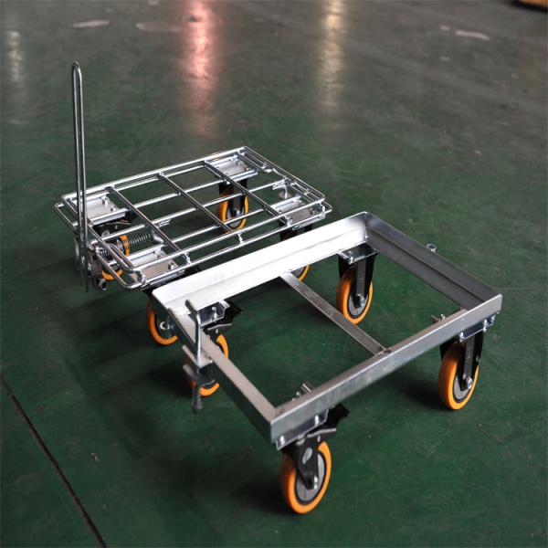 Car Cargo Silent Car Roll Cart Torin DZ31 Stainless Steel Car Folding Flat Roll Cart