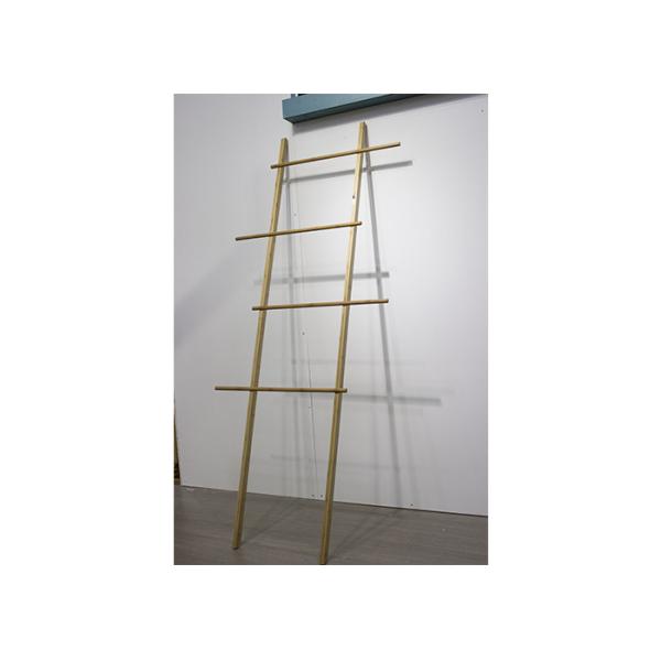 Quality BSCI 154cm High Standing Full Bamboo Towel Rack With 4 Bars wholesale