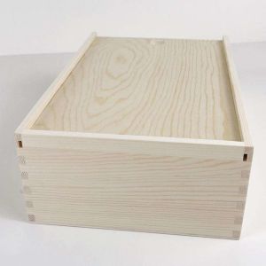 CARB Customized Unfinished Wooden Craft Boxes Bulk Timber Wooden Box