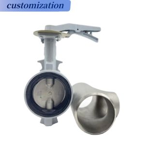 Medium Temperature Aluminum Handwheel Butterfly Valve with Diaphragm Structure