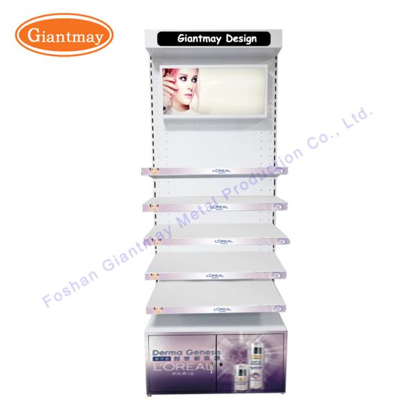 Cosmetics Store Makeup Floor Stand Showy Beauty Display Rack