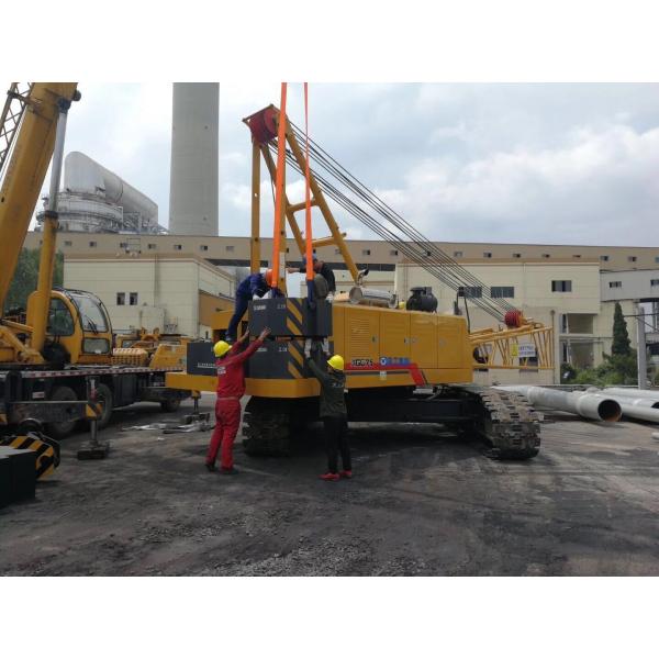 XCMG 50 Tons Small Crawler Crane Xgc55 With Hammer , Max. Rated Lifting Capacity