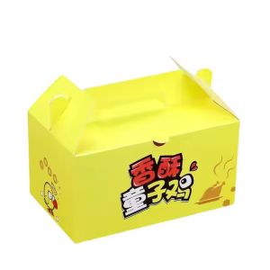 CANDY Logo Printing Biodegradable Fried Chicken Box in Cutomized Sizes for Fast