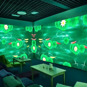 Large Museum Interactive Wall Projection Holographic Interactive Wall Screen