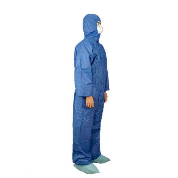 Quality Type 5/6 Dark Blue SMS Protective Coverall With Hood wholesale