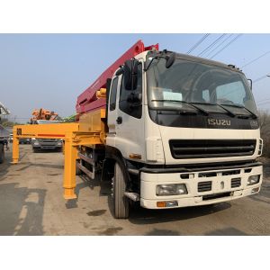 6 Putzmeister 38m Placing Boom Used Truck Mounted Concrete Pump Beton Pumper