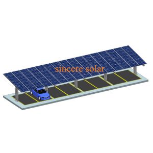 Buy cheap Single Rows Middle pole Solar Carport Mounting System from wholesalers