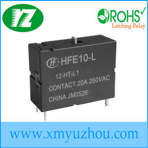 Single Type Energy Magnetic Latching Relay Hfe10-1 with Push-Button Pressing to