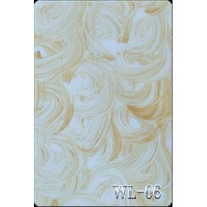 China Yellow Whirlpool Cast Acrylic Plastic Perspex Sheet Crafts 1040x620mm on sale