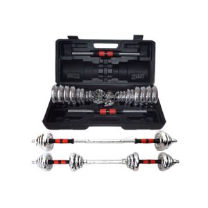 China Adjustable Chrome  Dumbbell Set15kg 20kg 30kg for Man Fitness Manufacture Price on sale