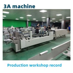 3.5m*1.1m*1.4m CQT-800 Box Folder Gluer Machine for Straight Line Box Folding