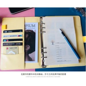A5 A6 Soft PU Cover Notepad in Different Leather Colors for Customized Business
