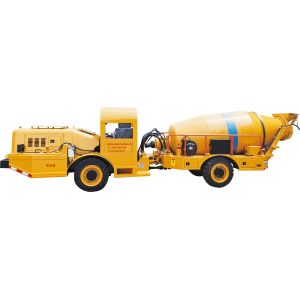 2.6 Cubic Meters Customization Mining Concrete Mixer Truck For Tunnel Constructi