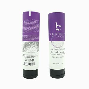 Custom Round Shape Empty Cosmetic Tubes For 4oz Facial Scrub Packaging