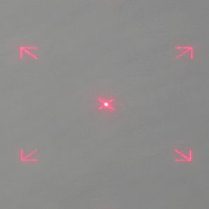 Cheap Rectangle Crossed Point Adjustable DOE Laser Module Continuous Type for sale