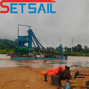 4kw X 3-10kw X3 Multi-Function Chain Bucket Mining Dredger for River Sand and