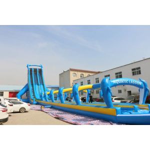Blue Dolphin large water slide WSS-277/0.55mm PVC Material For Adults