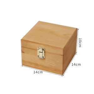 Ultraportable Small Wooden Box Packaging With Lock Dustproof Reusable