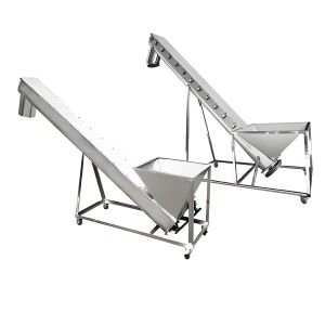 High-Temperature Stainless Steel Heavy-Duty U-Trough Auger Conveyor For Hay Or