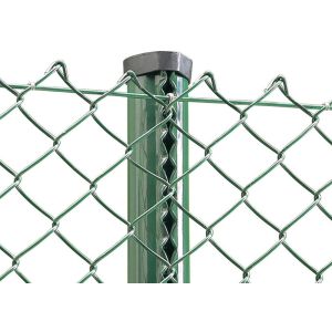 PVC Coated Chain Link Mesh Fence 50*50mm Diamond Security Fence For Pool /