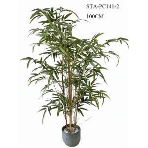 CE Artificial Decorative Trees , Artificial Bamboo Tree Lush Vibrant Leaves Real