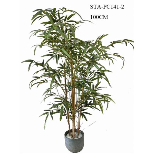 CE Artificial Decorative Trees , Artificial Bamboo Tree Lush Vibrant Leaves Real