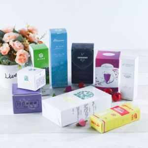 Ivory Board Full Color Printed Boxes Skincare Cosmetics White Paperboard Boxes