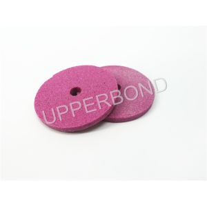Circular Pink Color Stone Grinding Wheel For Tobacco Maker