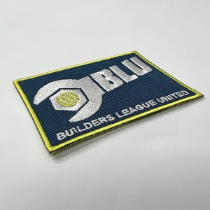 Letter Design Waterproof Twill Texture Iron On Embroidery Patches Overlock