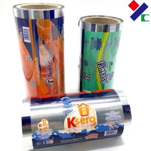 China Custom Print Plastic Foil Wrap Nut Tomato Sauce Automatic Packing Film on sale