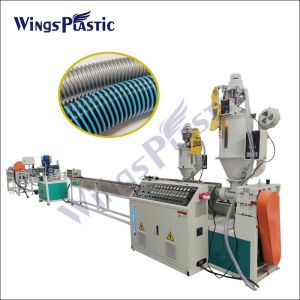 China Plastic Vacuum Cleaner Eva Spiral Soft Hose Pipe Extruder Extruding Making Machine Production Line on sale