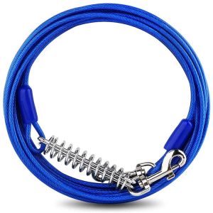 China Medium Dog Tie Out Cable And Stake For Dogs Up To 60 Lbs 20 Foot on sale