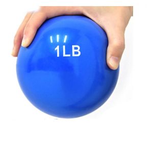 Soft PVC Sand Fill Handle Weight Ball 1LB Fitness Exercise Lifting Training