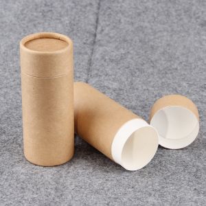 Essential Oil Round Kraft Paper Cylinder Containers easy open end