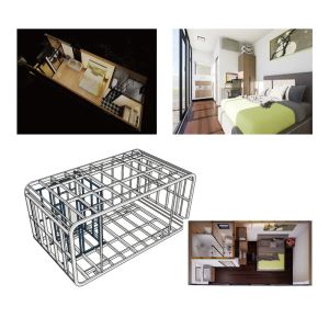 6m Apple Capsule House Cabin Container Galvanized Steel Structure