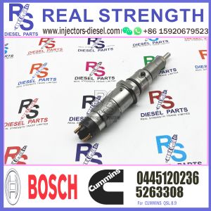 0445120236 5263308 BOSCH Diesel Injector For Cummins Engine ISL8.9 QSL9 QSC8.3