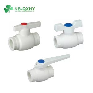 Green/White PPR Pipe Fitting Water Ball Valve for Customization and Plumbing