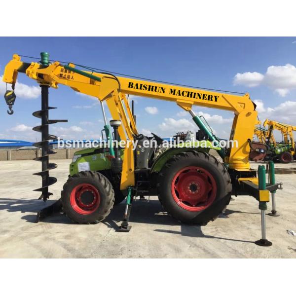 Farm Ground Mini Excavator Post Hole Auger / Water Use Tractor Mounted Digger