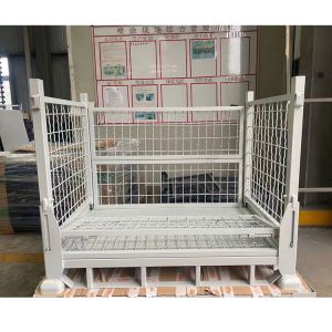 Foldable Steel Collapsible Pallet Cage Efficient Storage Solution